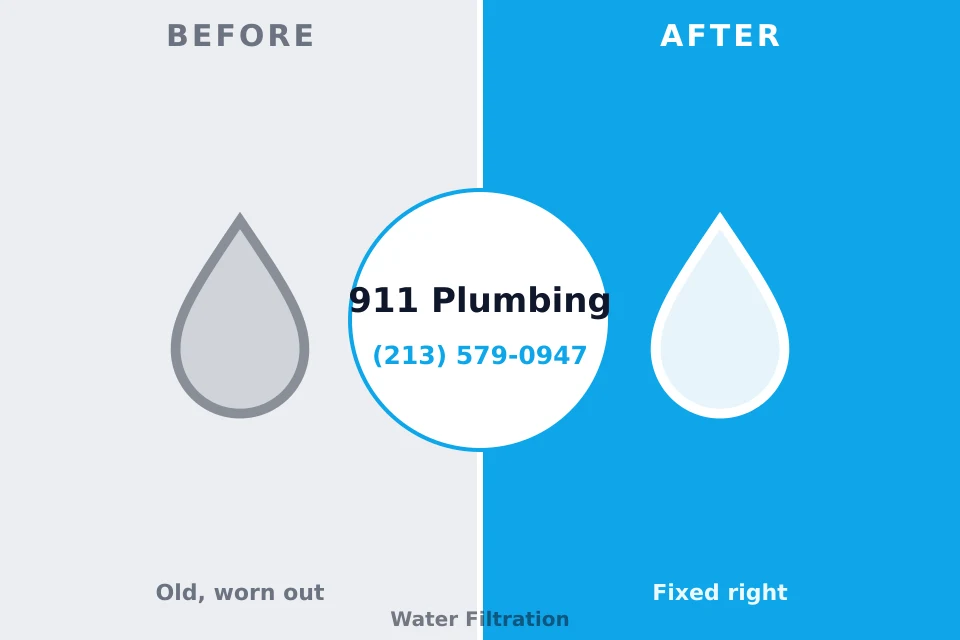 Before and after: plumbing company Waukesha, WI